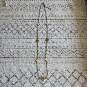 Elegant Gold Clover Necklace